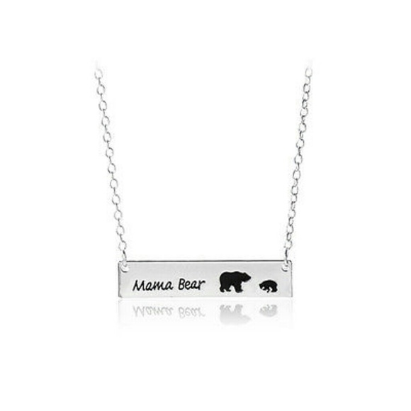 Silver 'Mama Bear' Necklaces - Picture 2 of 3